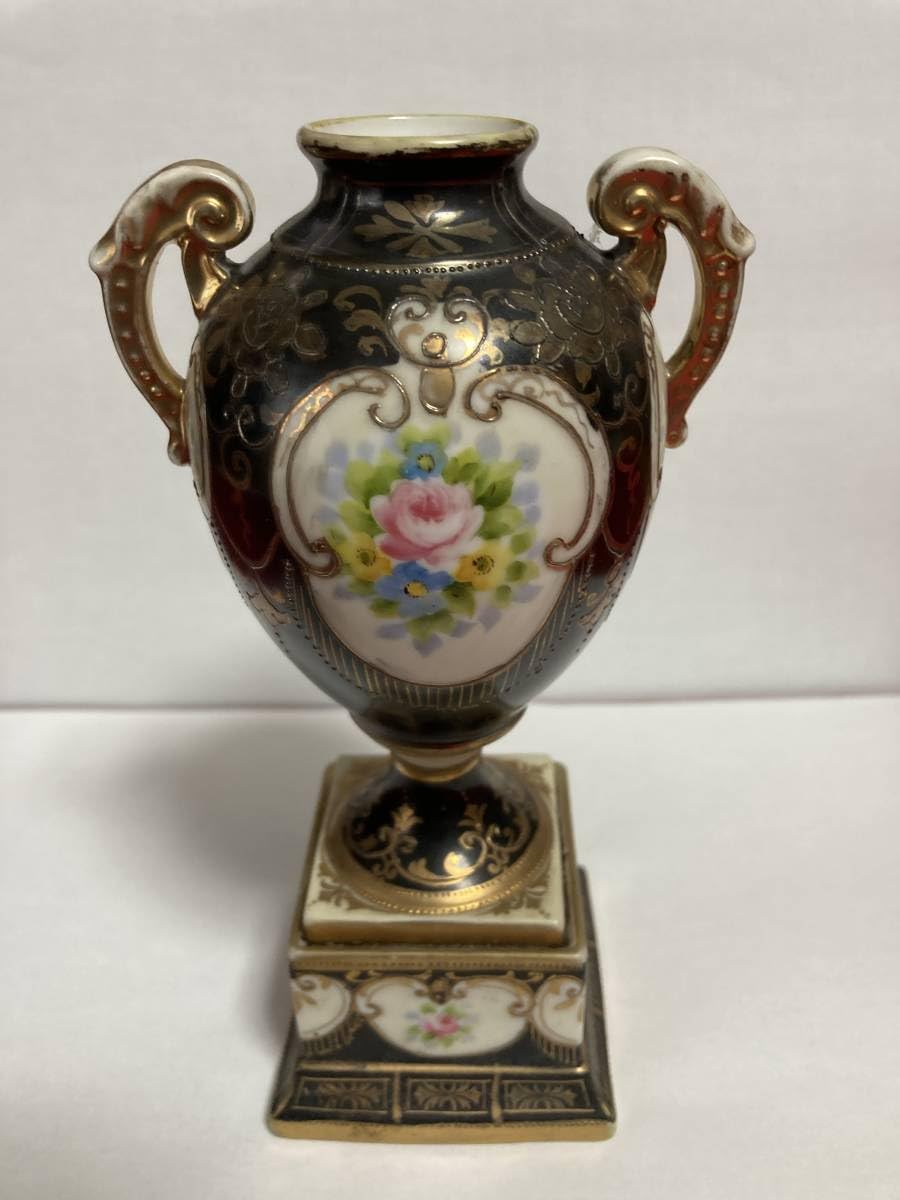 オールドノリタケ　花瓶　マルキ印 Amazon.co.jp: オールドノリタケ 里帰り 花瓶 ノリタケ 輸出品